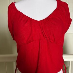 No Boundaries Women's XL Red Sweetheart T-Shirt Short Sleeve Casual Top